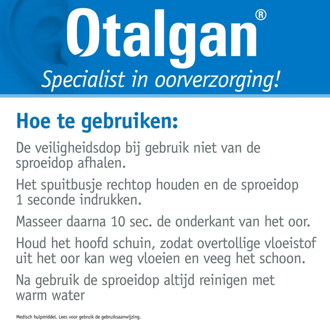 Otalgan Oorspray 50ml - afbeelding 6 van 6