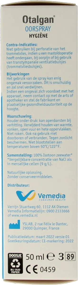 Otalgan Oorspray 50ml - afbeelding 3 van 6