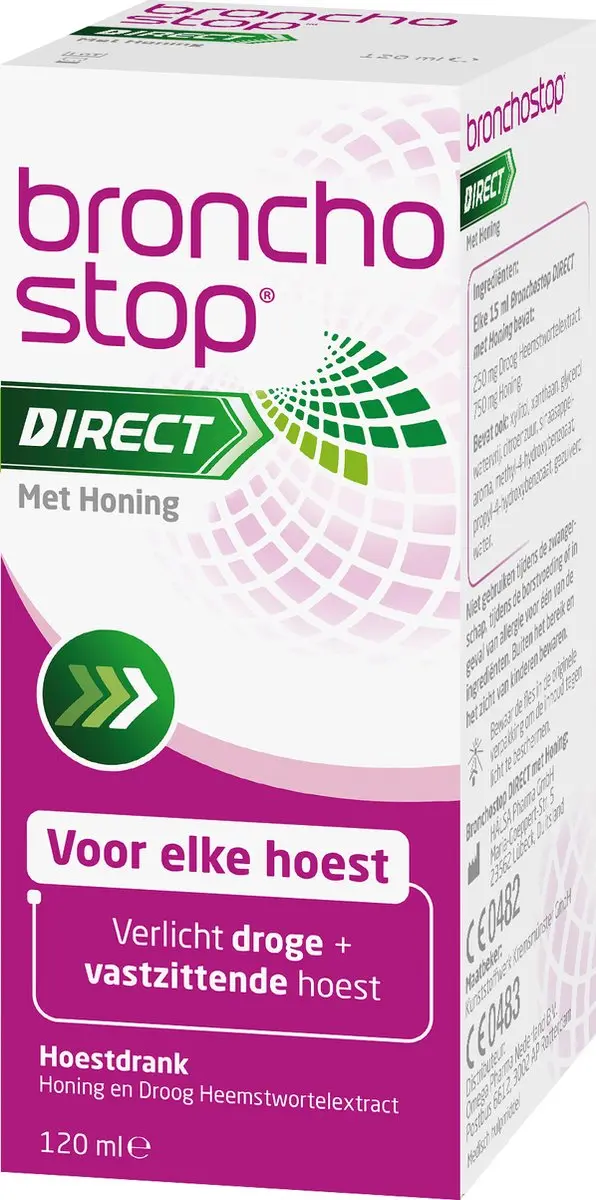 Bronchostop Direct Hoestdrank 120ml - Met honing