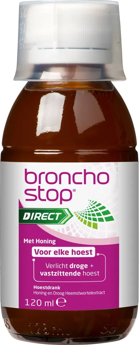 Bronchostop Direct Hoestdrank 120ml - Met honing