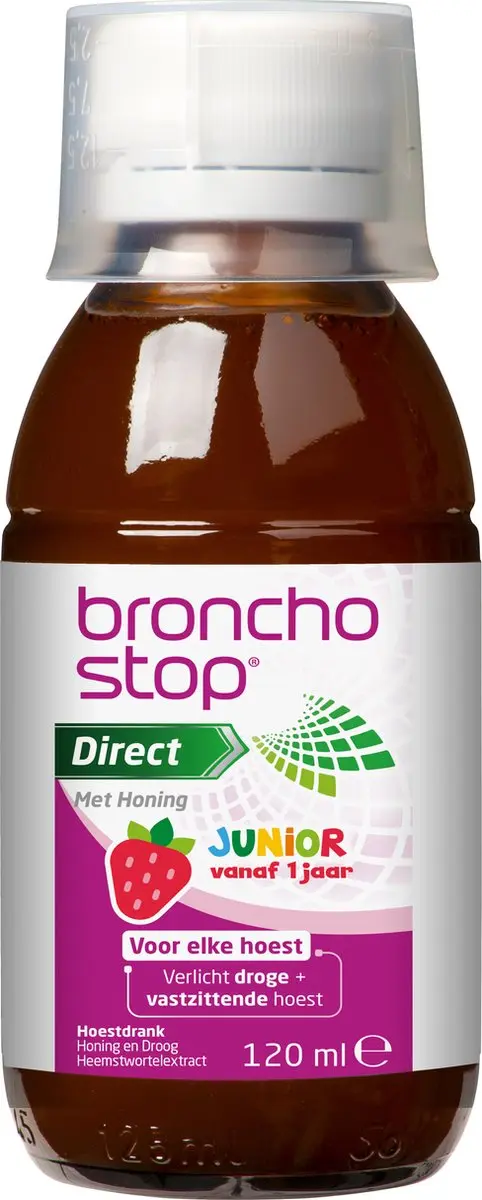 Bronchostop Direct Junior Hoestdrank 120ml - Met honing