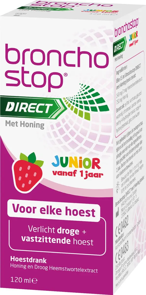 Bronchostop Direct Junior Hoestdrank 120ml - Met honing
