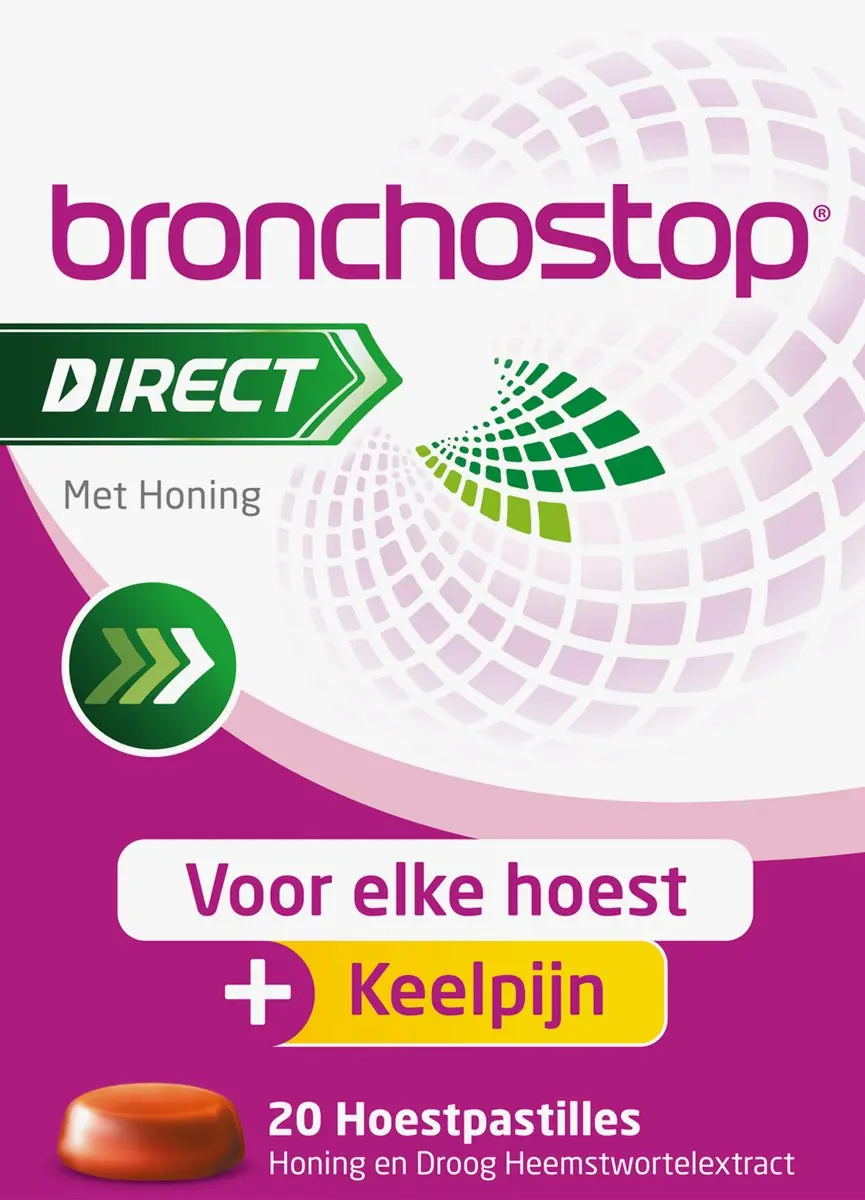 Bronchostop Direct Hoestpastilles Met Honing