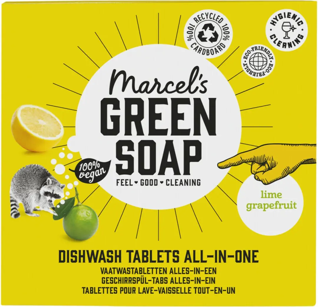 Marcel's Green Soap Vaatwastabletten Grapefruit & Limoen 25 Stuks