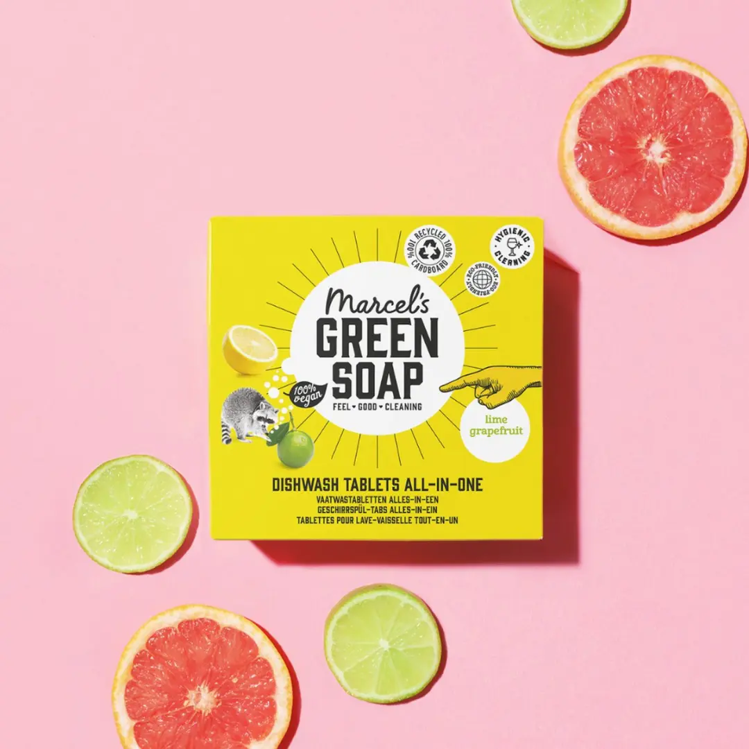 Marcel's Green Soap Vaatwastabletten Grapefruit & Limoen 25 Stuks - afbeelding 5 van 6