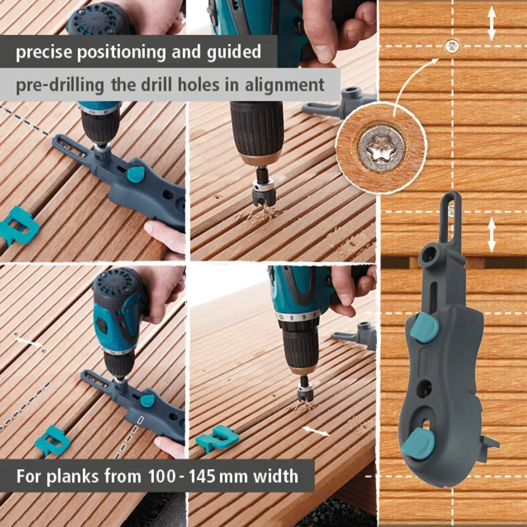 Wolfcraft Terras Boorset 6960000 - 3-delig - Vlonders bevestigen - afbeelding 2 van 6