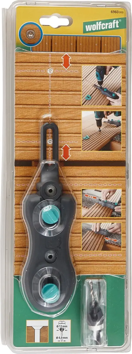 Wolfcraft Terras Boorset 6960000 - 3-delig - Vlonders bevestigen - afbeelding 6 van 6