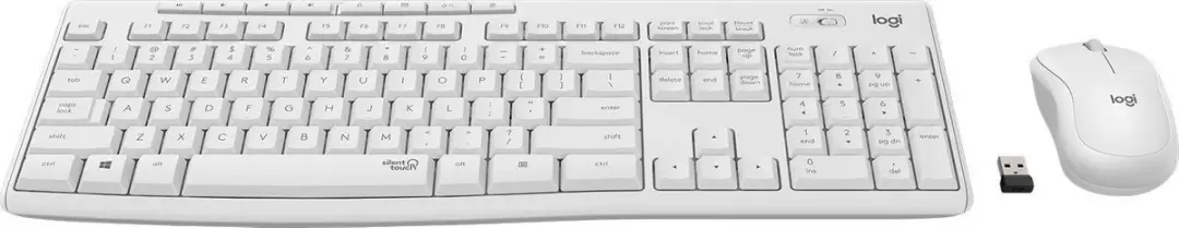 Logitech MK295 Draadloze Toetsenbord-Muiscombinatie AZERTY - Wit - afbeelding 5 van 6