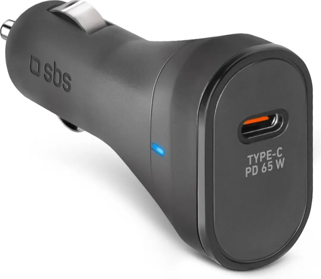 SBS TECRPD65W Autolader USB-C 65W Zwart