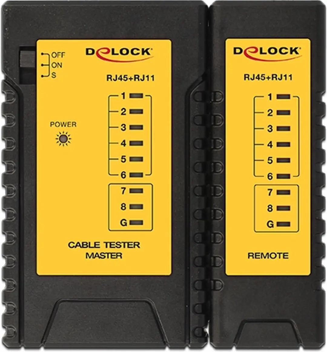Delock 86105 Netwerkkabeltester - Zwart/Wit