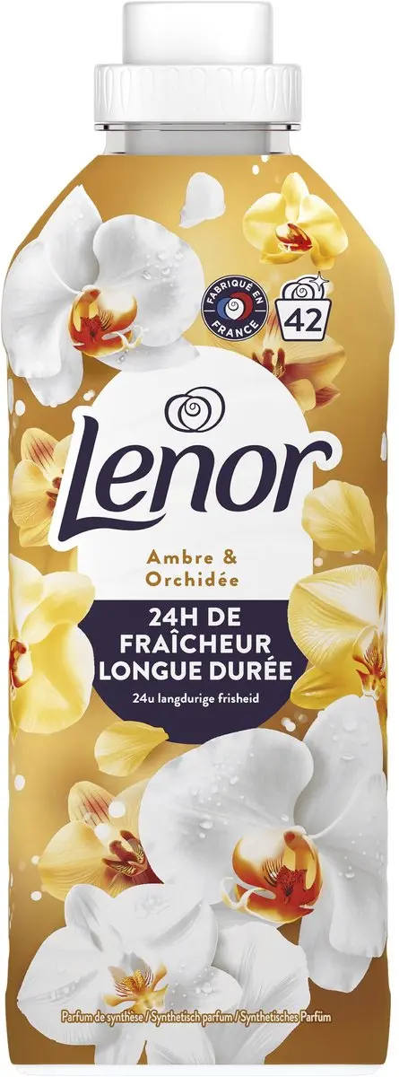 Lenor Wasverzachter Amber & Orchidee - 12x42 Wasbeurten - afbeelding 3 van 6