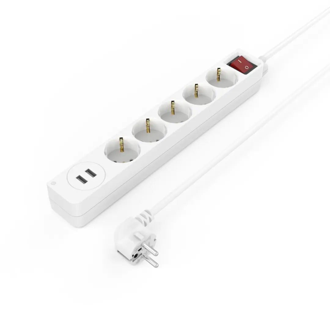 Hama Stekkerdoos 5-voudig 1,4m - Wit - afbeelding 2 van 6