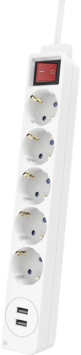 Hama Stekkerdoos 5-voudig 1,4m - Wit - afbeelding 5 van 6