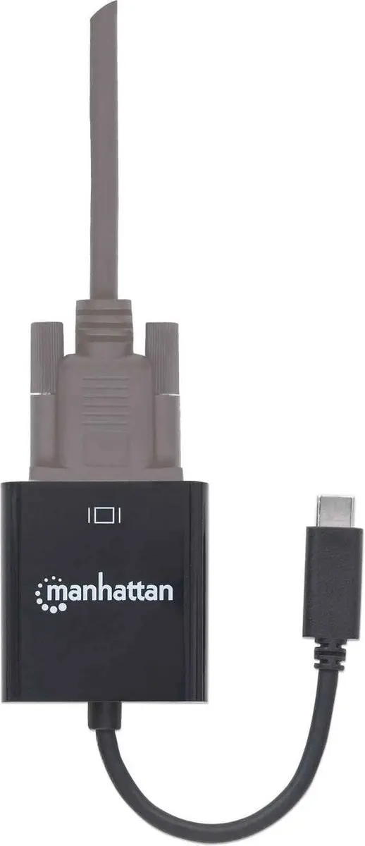 Manhattan 151771 USB-C naar VGA Adapter - Zwart - afbeelding 6 van 6