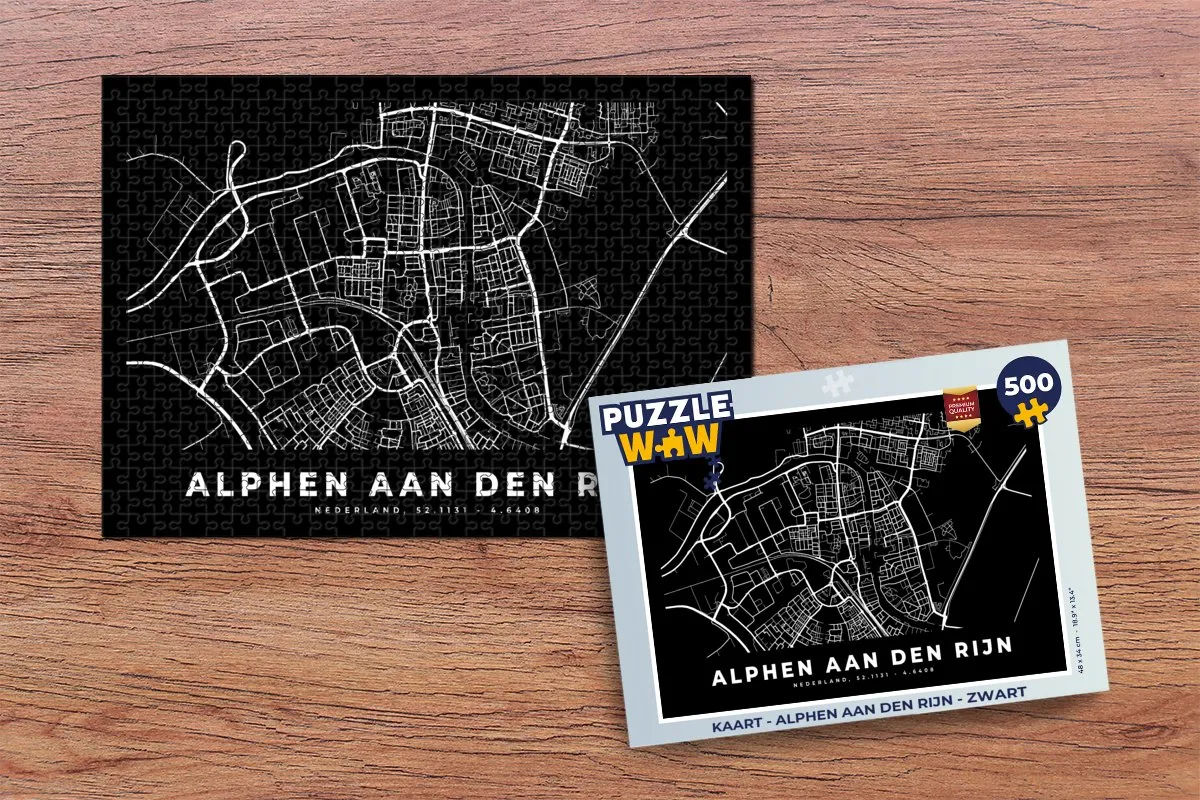 PuzzleWow Legpuzzel Alphen aan den Rijn 500 Stuks - Multicolor