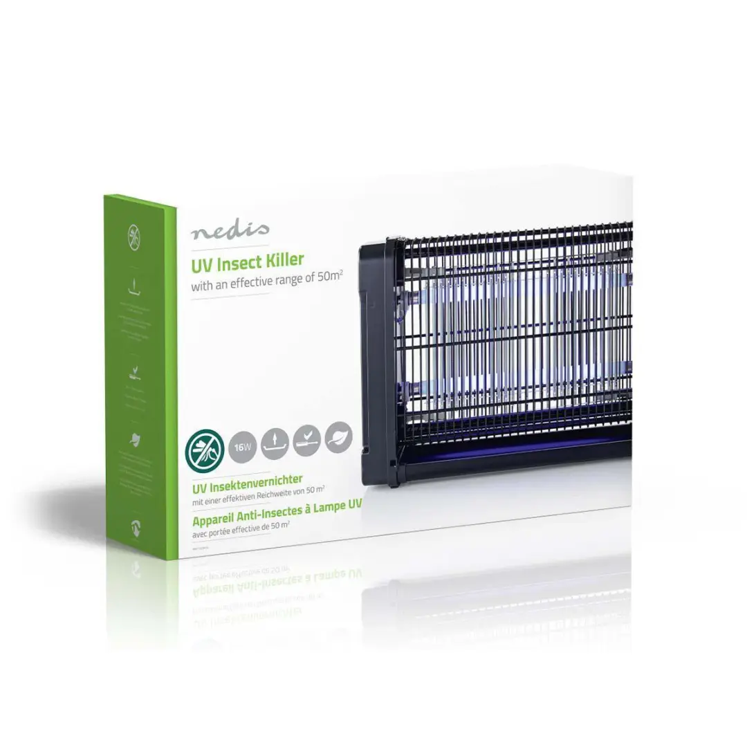 Nedis UV LED Muggenlamp 16W - Zwart - afbeelding 5 van 6