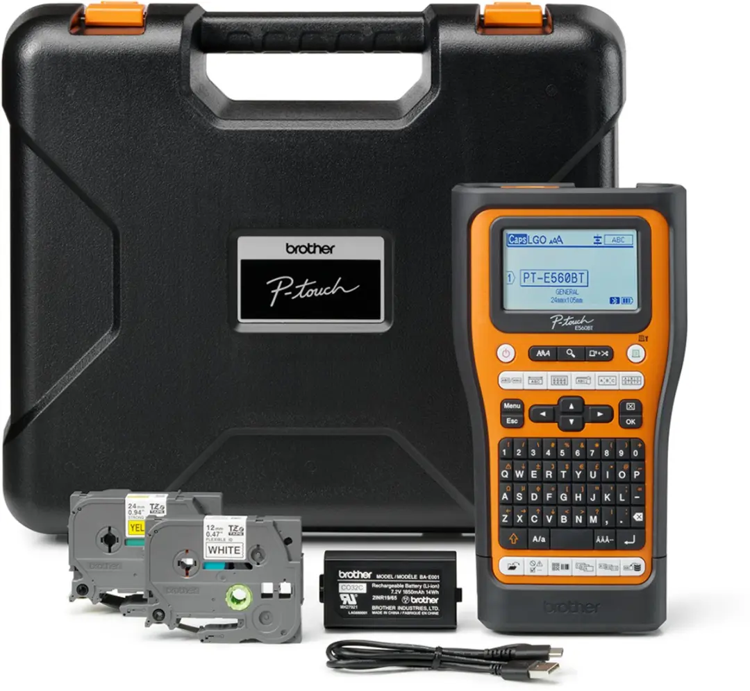 Brother PT-E560BTVP Labelprinter - Thermo Transfer - 20 mm/sec - Bedraad & Bluetooth - afbeelding 5 van 6