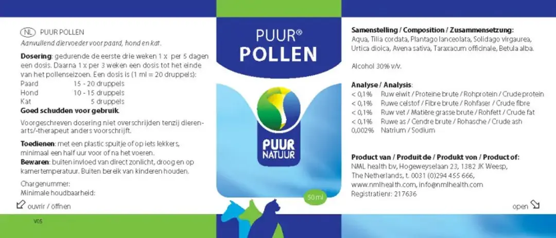 Puur Pollen 64ml - afbeelding 3 van 6