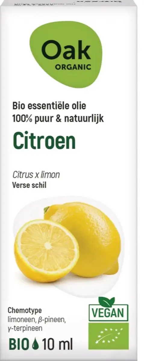 Oak Organic Citroenolie 10ml - afbeelding 2 van 2