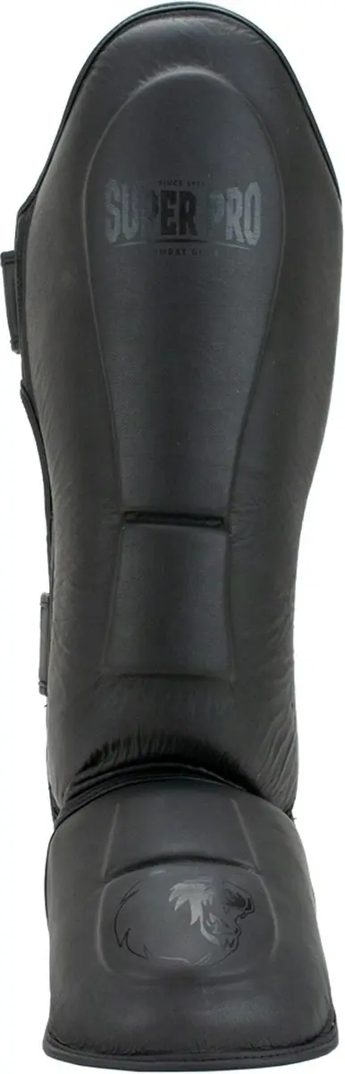 Super Pro Combat Gear Lederen Scheenbeschermers Guardian - Grijs XL - afbeelding 6 van 6