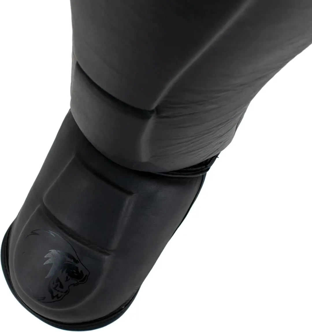 Super Pro Combat Gear Lederen Scheenbeschermers Guardian - Grijs S - afbeelding 4 van 6