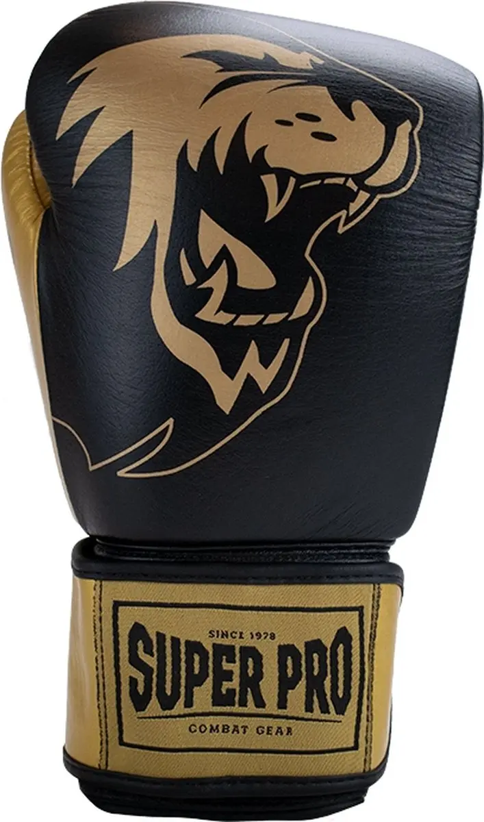 Super Pro Combat Gear SPBGS100-90350 Bokszakhandschoenen - XS - Zwart/Goud - afbeelding 3 van 4