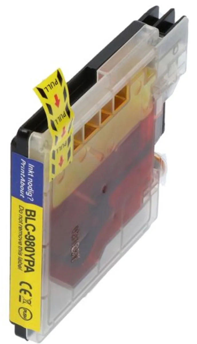 PrintAbout LC-1100Y Inktcartridge Geel - 11.5ml - Brother