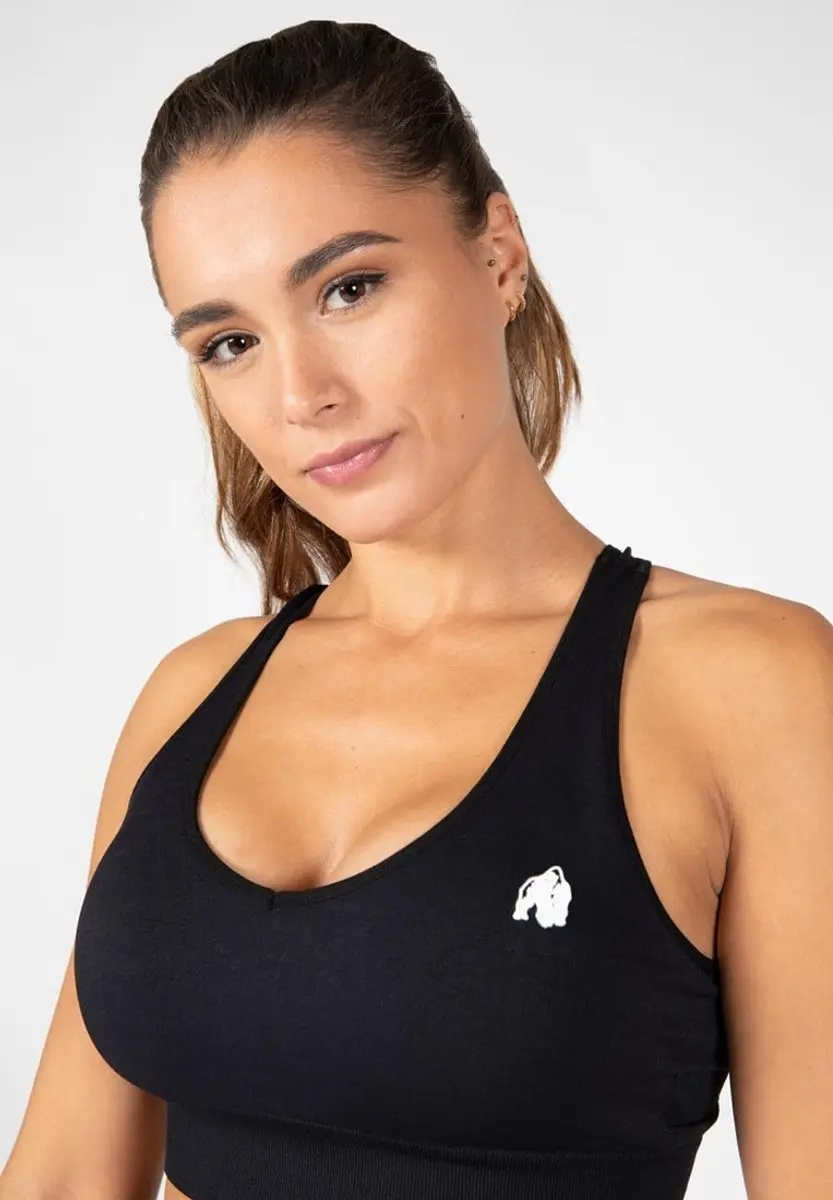 Gorilla Wear Hilton Seamless Sportbeha M/L - Zwart