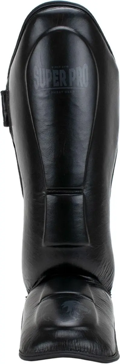 Super Pro Guardian Lederen Scheenbeschermers XL - Zwart - afbeelding 3 van 4