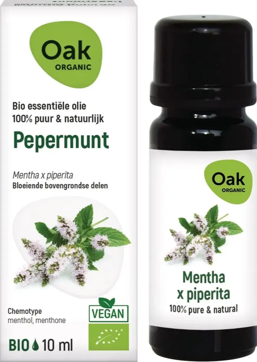 Oak Organic Pepermunt Bio 10ml - 10 Stuks - afbeelding 2 van 6