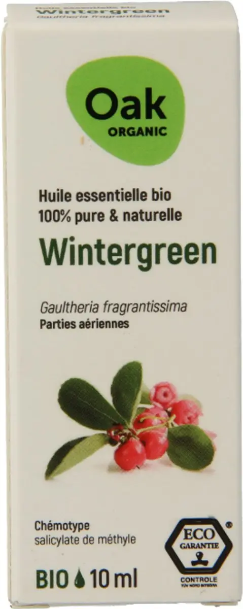 Oak Organic Wintergroen Bio 10ml - 10 Stuks - afbeelding 3 van 6