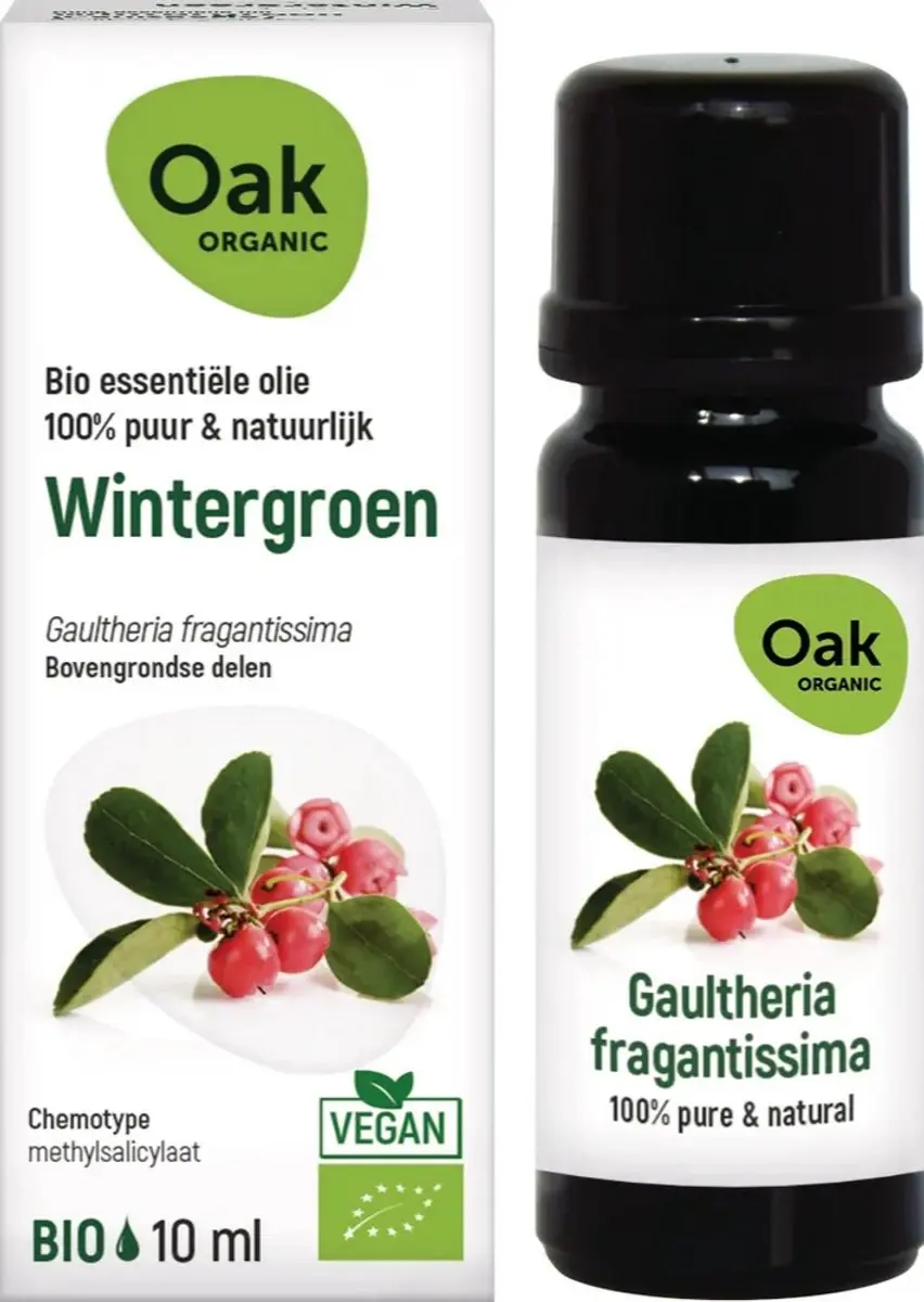 Oak Organic Wintergroen Bio 10ml - 10 Stuks - afbeelding 2 van 6
