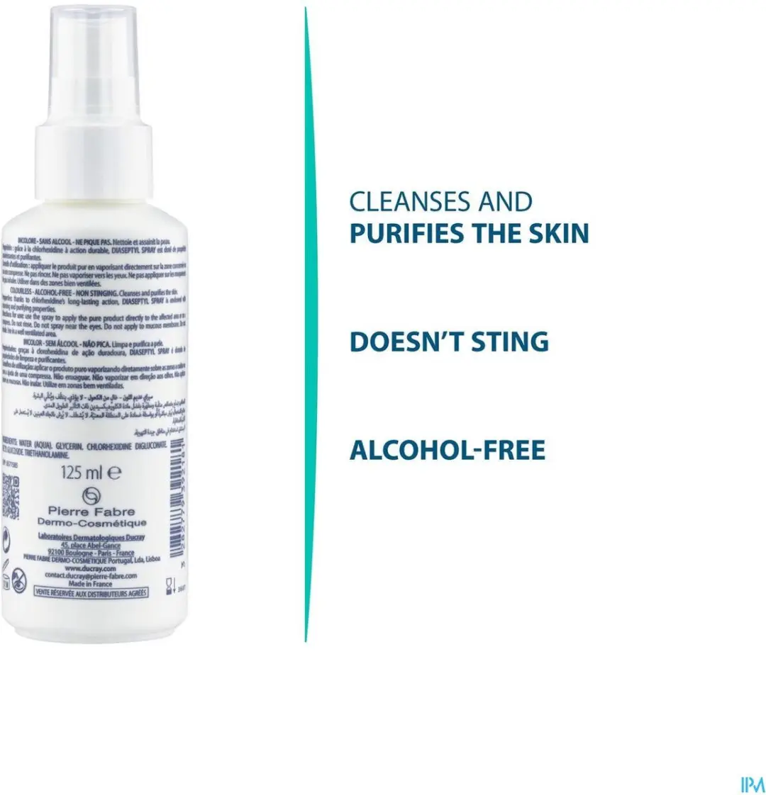 Ducray Diaseptyl Spray 125ml - 20 Stuks - afbeelding 6 van 6