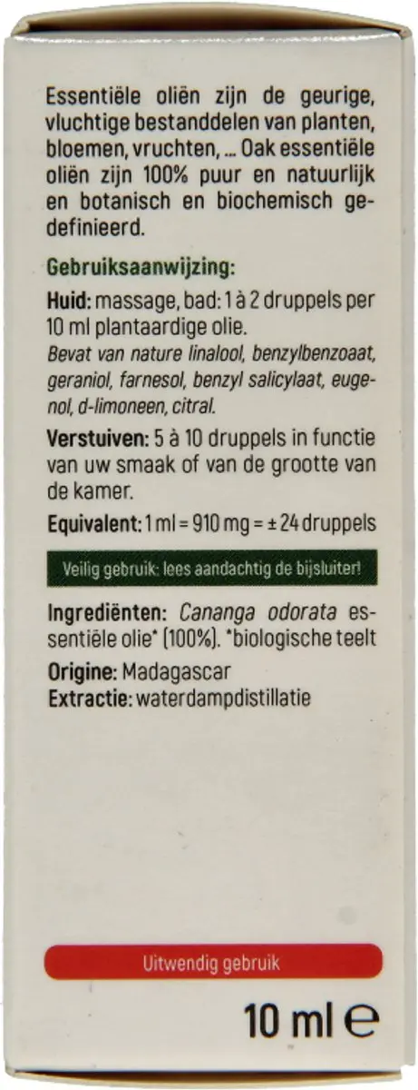 Oak Organic Ylang Ylang Totum Bio 10ml - afbeelding 4 van 6