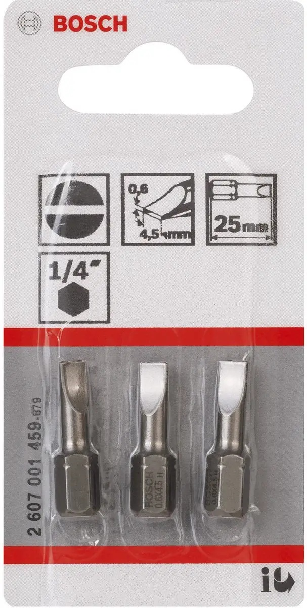 Bosch Bit S 0,6x4,5 25mm - 1 Stuk - afbeelding 2 van 4