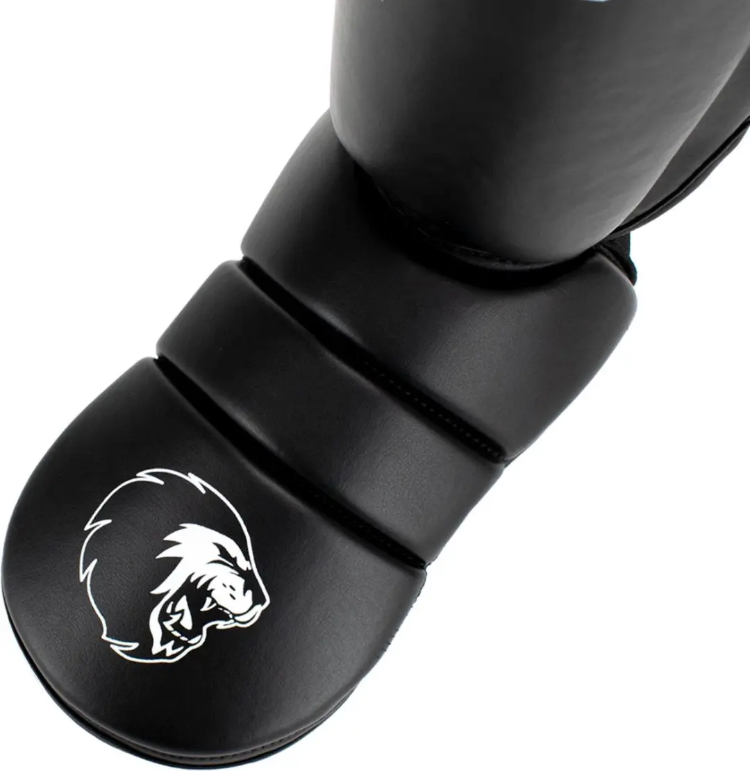 Super Pro Combat Gear Scheenbeschermers - Zwart/Wit Large - afbeelding 2 van 4