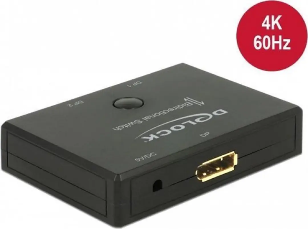 Delock DisplayPort 2-1 Schakelaar 4K 60Hz
