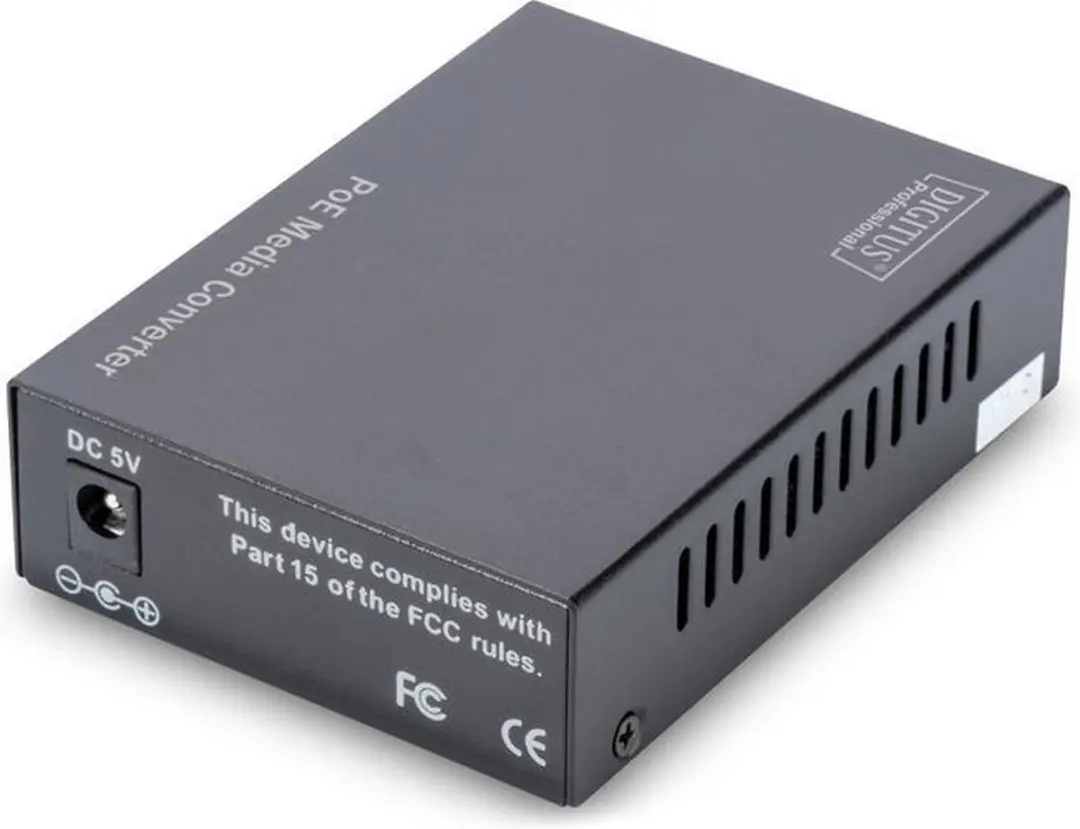 Digitus DN-82160 Gigabit PoE Converter - 1x RJ45/SC SM - 30W - Zwart - afbeelding 5 van 6