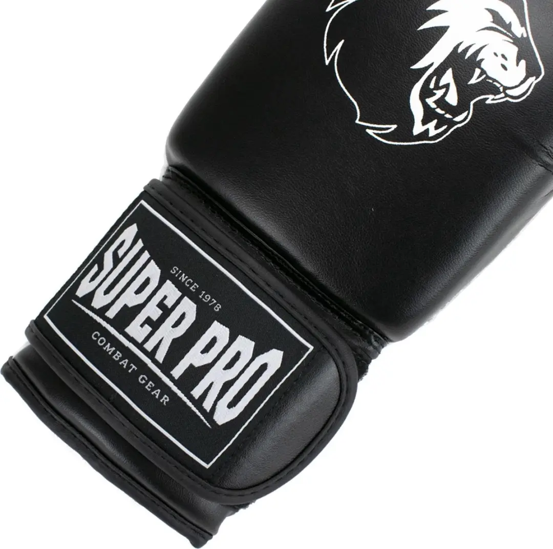 Super Pro Victor Bokszakhandschoenen 12 oz - S - Zwart/Wit - afbeelding 4 van 6