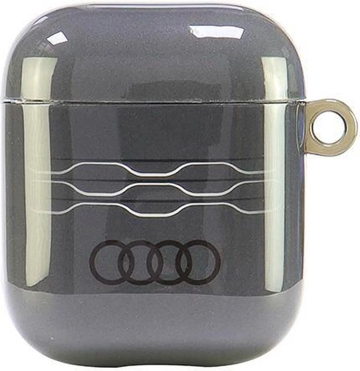 Audi IML Geomatic Pattern AirPods Hoes - Grijs - afbeelding 2 van 6