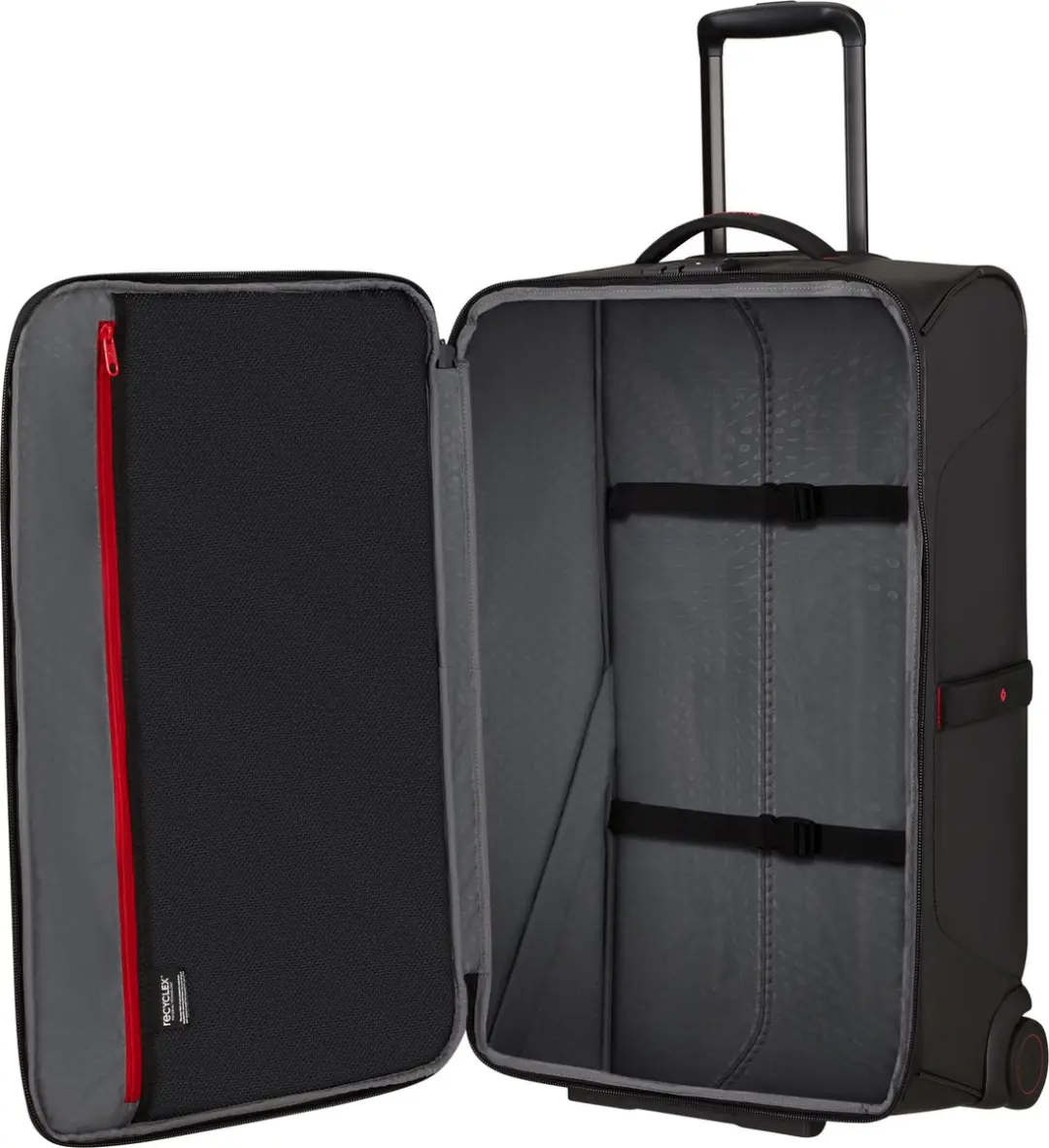 Samsonite Ecodiver Duffle Reistas - 76L - 4 Wielen - Zwart - afbeelding 3 van 6