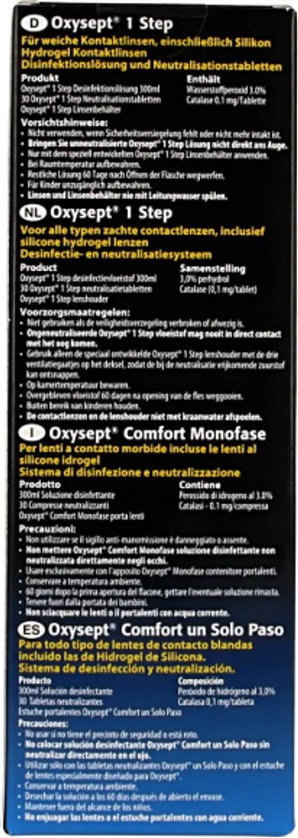 Abbott Oxysept 1 Step Lenzenvloeistof 300ml - 12 Stuks - afbeelding 3 van 4