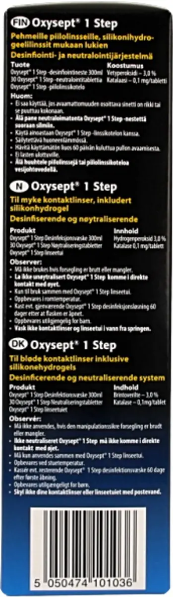 Abbott Oxysept 1 Step Lenzenvloeistof 300ml - 12 Stuks - afbeelding 2 van 4