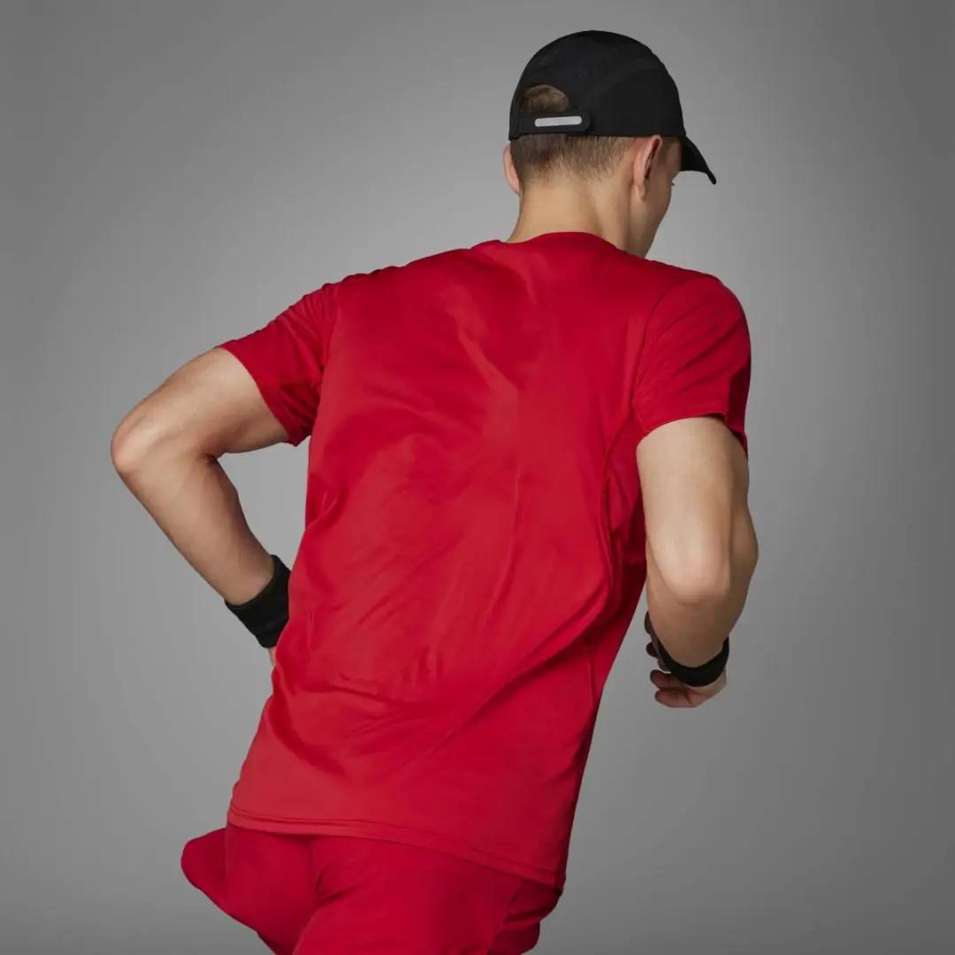 adidas Adizero E Tee - Sport T-shirt - XL - Rood