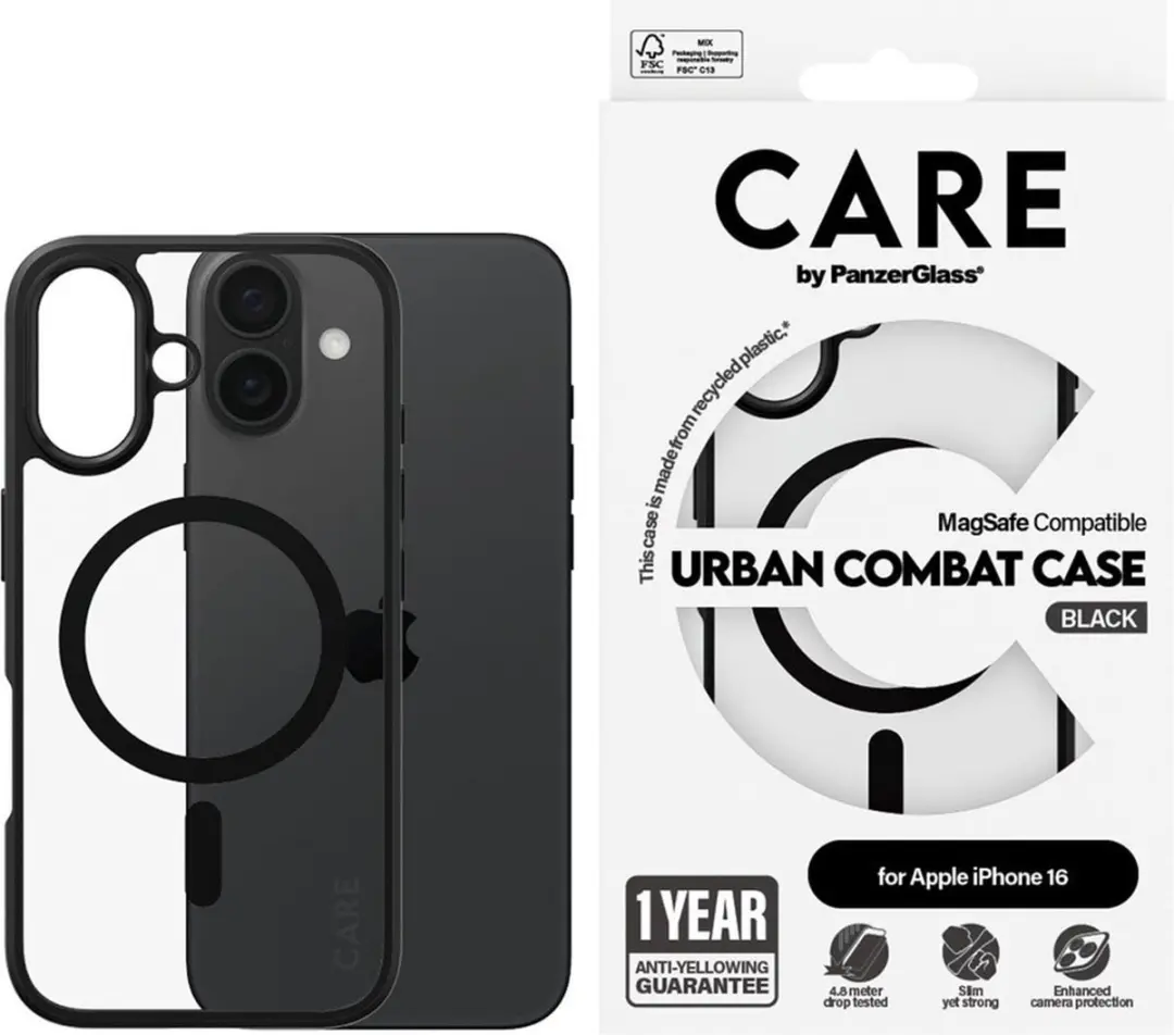 PanzerGlass Flagship Case iPhone 16 - Transparant - 1357 - afbeelding 3 van 6