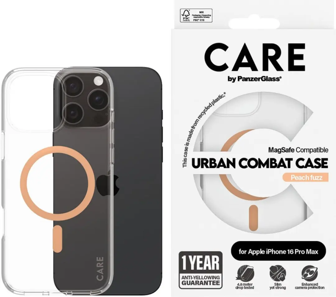 PanzerGlass Flagship Case 1376 iPhone 16 Pro Max - Transparant - afbeelding 3 van 6