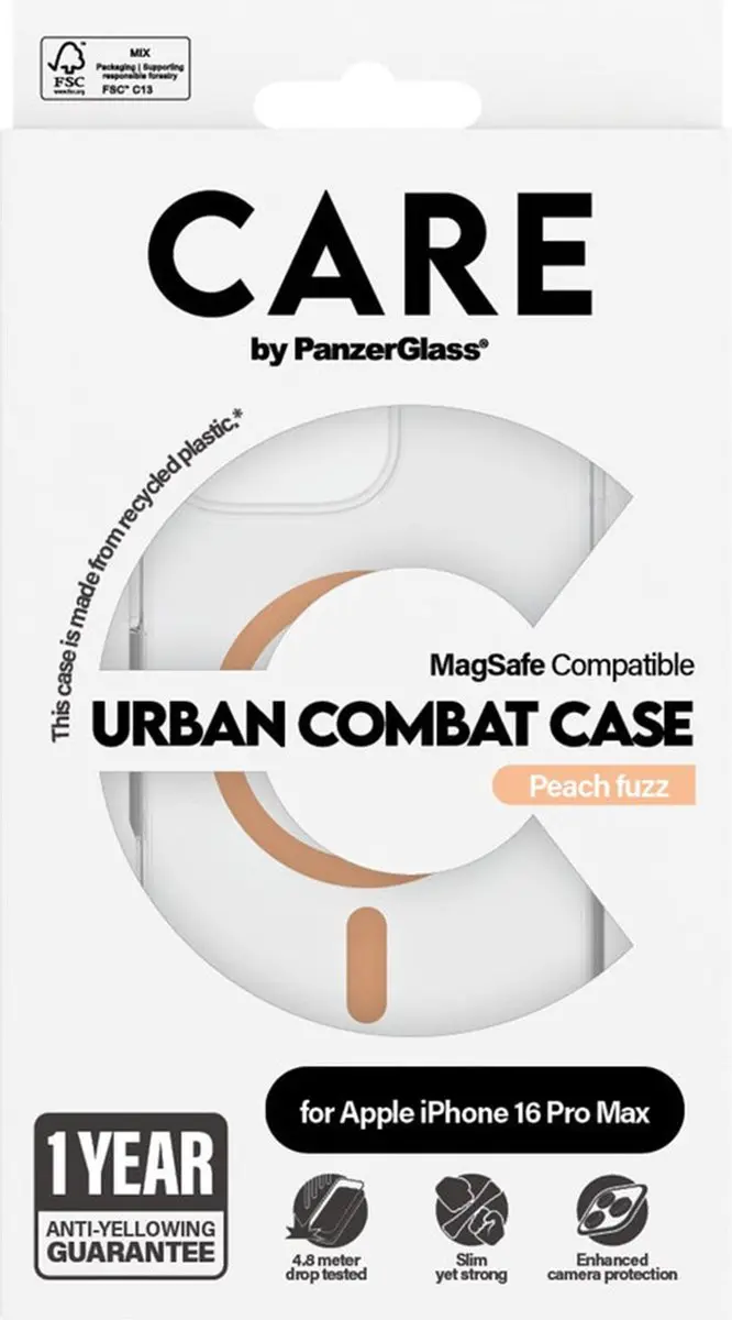PanzerGlass Flagship Case 1376 iPhone 16 Pro Max - Transparant - afbeelding 4 van 6
