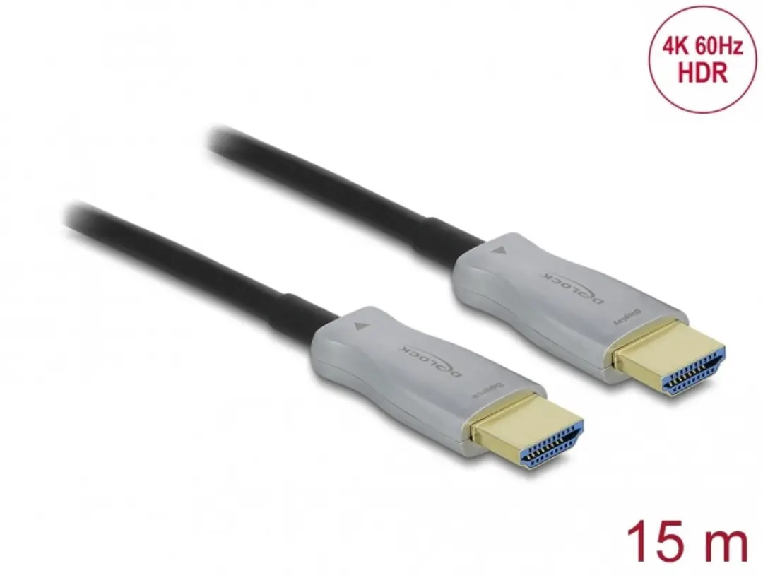 Delock Active Optical Cable HDMI 4K 60 Hz 15 m