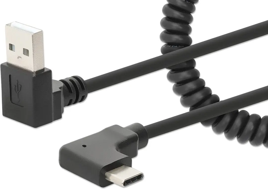 Manhattan 356220 USB-kabel 1 m USB A USB C Zwart