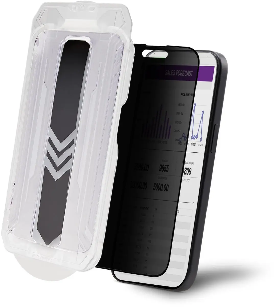 Startech I15T2-PRIVACY-SCREEN Privacyfilter iPhone 15 Pro - Zwart - afbeelding 4 van 6